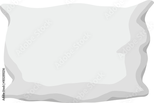 Cushions icon in flat cartoon design. This wonderful of white pillow in different size, shape and snow colors will complement any sleep project. Vector illustration