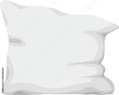 Cushions icon in flat cartoon design. This wonderful of white pillow in different size, shape and snow colors will complement any sleep project. Vector illustration