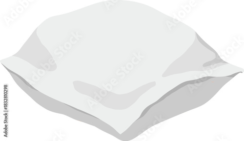 Cushions icon in flat cartoon design. This wonderful of white pillow in different size, shape and snow colors will complement any sleep project. Vector illustration