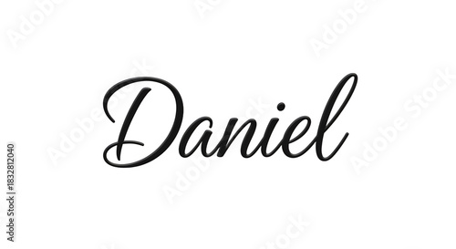 The name Daniel written in elegant cursive script font.