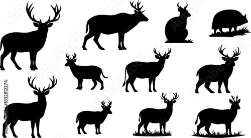 Wildlife Silhouette Animal Pack