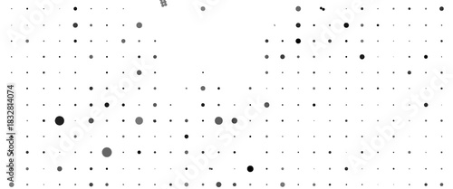 Monochrome abstract halftone. Vector black and white pattern of dots. poster, web