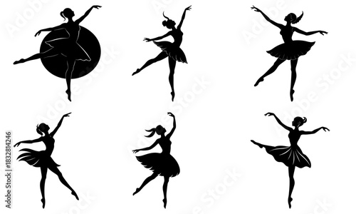 Ballet Dancer Silhouettes