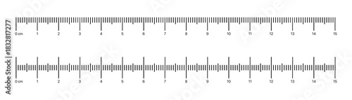Ruler scale vector with inch markings and numbers, clean minimal design, precise measurement lines, and modern layout for tools, UI, print, and engineering projects.
