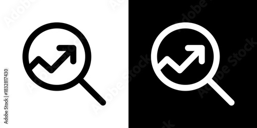 Increase Icon Vector Illustration. Fresh Line Design Built For Creative Flexibility In Light And Dark Versions. 