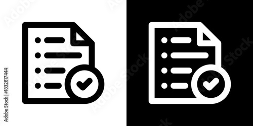 Plan Icon Vector Illustration. Fresh Line Design Built For Creative Flexibility In Light And Dark Versions. 