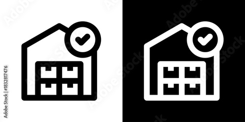 Stock Icon Vector Illustration. Fresh Line Design Built For Creative Flexibility In Light And Dark Versions. 