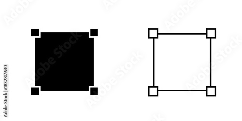 Artboard set icon isolated on white background.