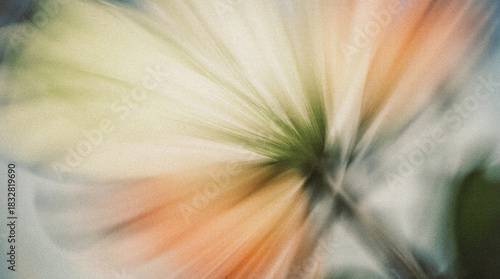 Abstract floral motion blur showcasing vibrant colors and delicate petals, creating a sense of movement and tranquility in nature's beauty