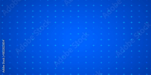 Seamless blue abstract winter pattern with stars, light, and snowflakes for a holiday backdrop design