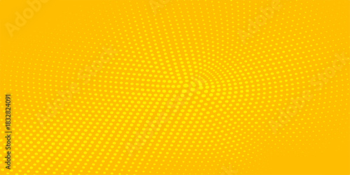 Seamless vector illustration of a geometric yellow and orange honeycomb pattern texture on an abstract gold background