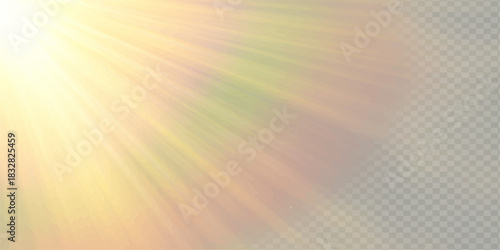 Bright abstract orange vector illustration featuring a soft blend of yellow and blue light rays with a sunny, colorful texture for a summer backdrop design