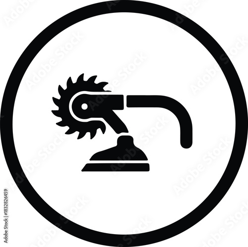 Silhouette Sewing tracing wheel tool for seamstresses vector Illustrator