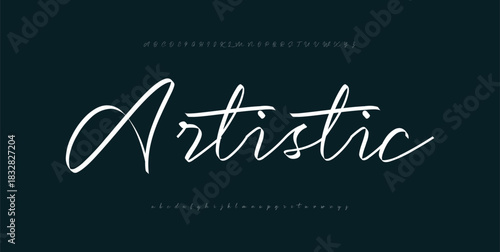  Elegant alphabet letters font and number. Classic Modern Serif Lettering Minimal Fashion. Typography decoration fonts for branding, wedding, invitations, logo.