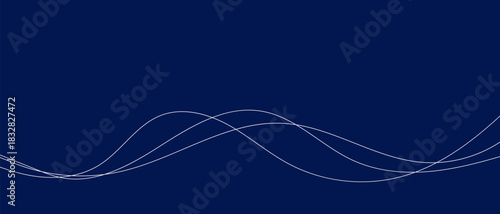 Thin line wavy abstract vector background. Curve wave pattern. Christmas border frame. Merry Christmas Candy Vector line art striped graphic template. New Year picture. Banner christmas Xmas card jpg 