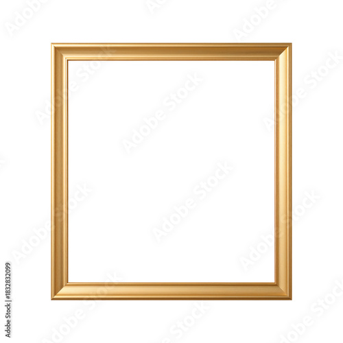 Elegant Gold Frame Ready to Showcase a Beautiful Artwork or Photo in Any Setting