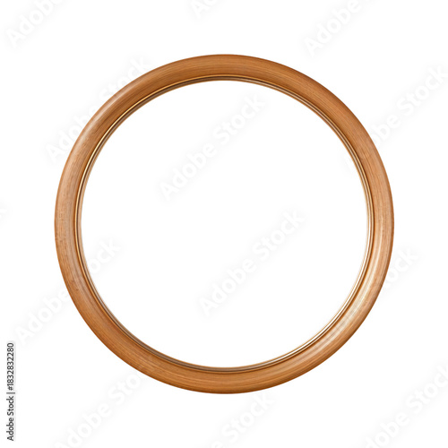 Simple Wooden Round Frame Ideal for Art Display or Home Decor in Various Sett...