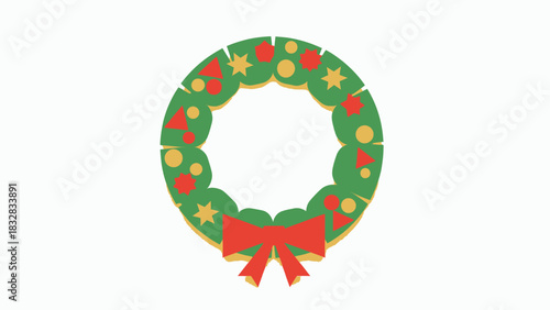 Minimalist New Year themed illustration celebrating the arrival of the upcoming year with festive elements