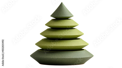 christmas tree made of paper