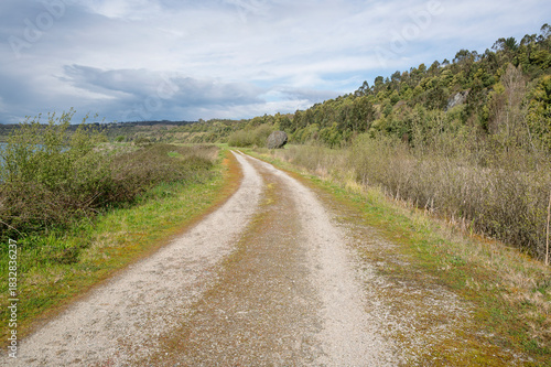 Bidegorri route in As Pontes de Garcia Rodriguez, A Coruña: a natural area for mountain biking, hiking, or spending an unforgettable day with the family near a unique artificial lake.