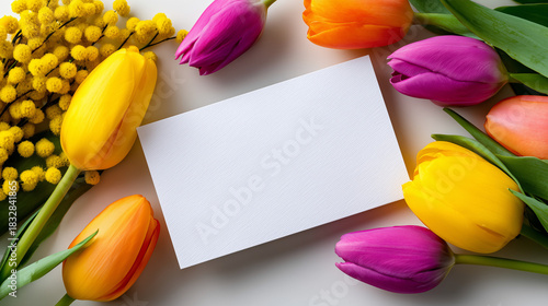 Top View March 8 Mockup wit...