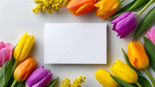 Top View March 8 Mockup wit...