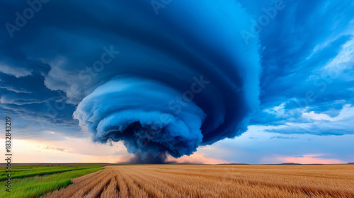 Tornado Funnel Forming Over...