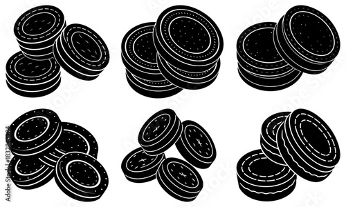 Stacks of bold coins: Money matters, financial success, wealth accumulation, investment growth, and savings prosperity for business and lifestyle