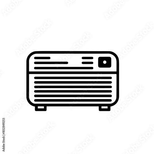 Air Conditioner and Heater Home Appliance Vector