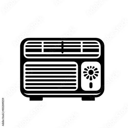 Air Conditioner and Heater Home Appliance Vector
