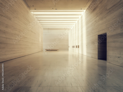 Wallpaper Mural  光と影が巡る静謐な余白の美術館 / Serene Museum Hall of Light and Shadow
 Torontodigital.ca