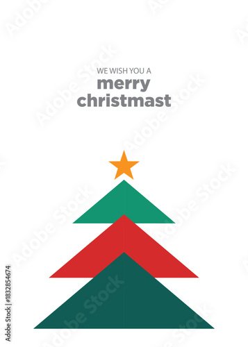Minimalist and elegant Christmas greeting cards. Graphic designs for festival posters, cards, gift cards, printing, and the web.