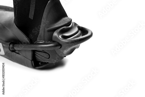 Close-up of diving boot with sole to prevent vacuum between boots and fins 