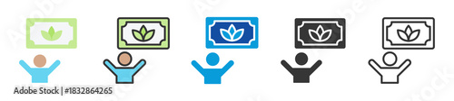 wellness program icon set multi style various collection