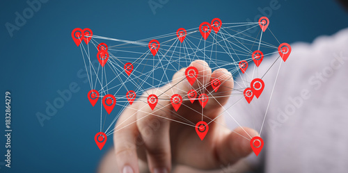 Hand interacting with a dig...