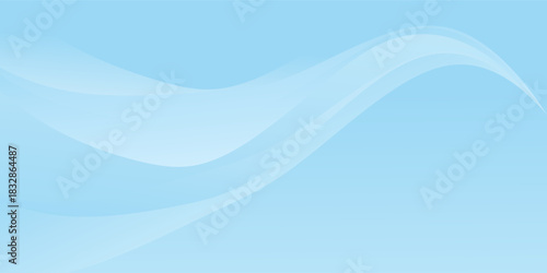 Abstract white wavy glowing lines on a blue background. Futuristic digital high-technology pattern abstrac