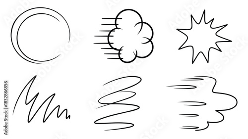 Dynamic abstract graphic design with bold colors and motion lines suitable for banners and advertisements