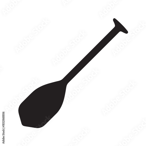 Paddle icon simple flat vector illustration isolated on white background for water sport designs