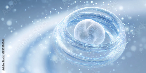 Wallpaper Mural Abstract Embryo Cell with Protective Energy Field Concept of Fertility, Science, and Future Medicine Torontodigital.ca