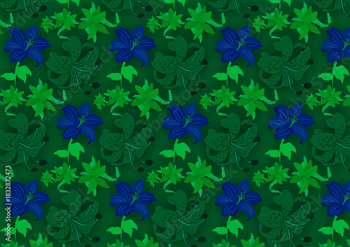 seamless pattern with floral motifs for textile, print, cloth or cloth, cloth, posters, dresses, fashion, template,