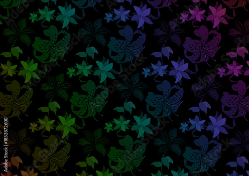 colorful seamless pattern with floral motifs for textile, print, cloth or cloth, cloth, posters, dresses, fashion, template,