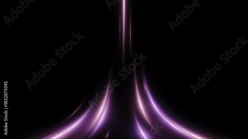 Triple Neon Light Stream Ascent Transition. Set of 3 Vertical High-Speed Ray Effects for Technology Intro, Gaming Opener and Logo Reveal Overlay (4K UHD).
