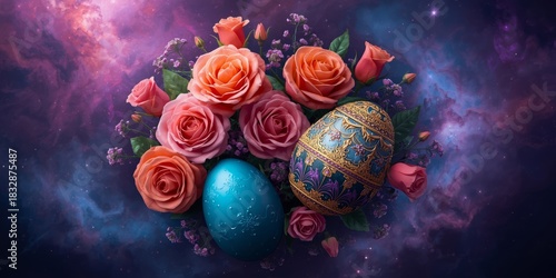 colorful easter eggs