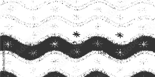 Abstract vector illustration of a grunge black ink splash frame with a silhouette pattern of a lion and snake