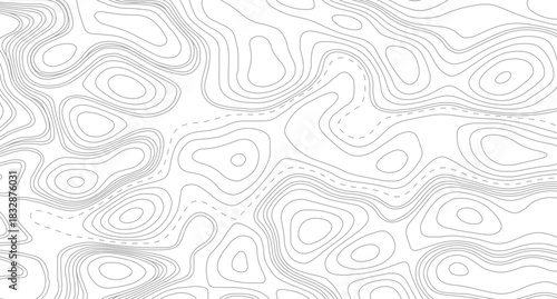 Topography background. Vector banner. Topography map background. Vector geographic contour map. Background of the topographic map. Topographic map lines, contour background. 