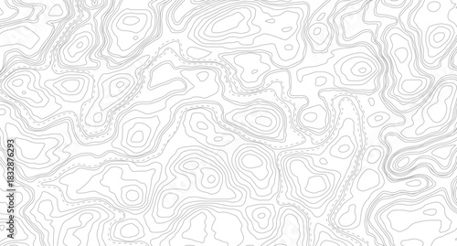 Topographic contour map. 