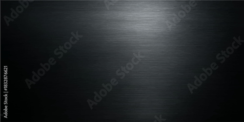 Dark, industrial metal surface with a brushed steel texture and subtle light reflections for a metallic plate backdrop