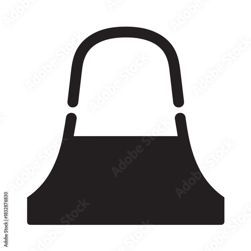 Apron icon simple flat vector design isolated on white background for culinary or workwear concepts