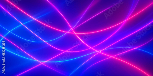 Abstract light wave design featuring smooth purple and blue flowing lines for background wallpaper illustration