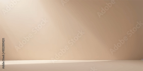 Empty white room template for design with blank wall space